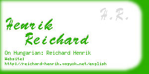 henrik reichard business card
